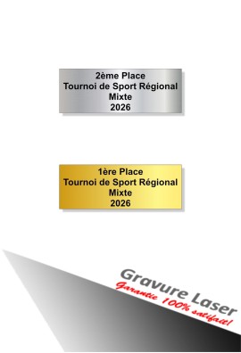 Plaquette Gravée 55mm- x 20mm