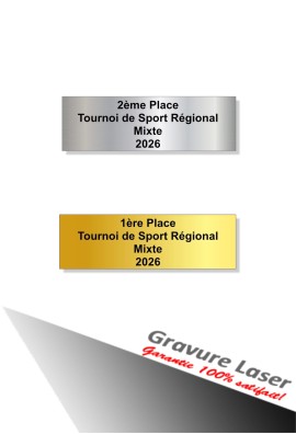 Plaquette Gravée 65mm- x 20mm