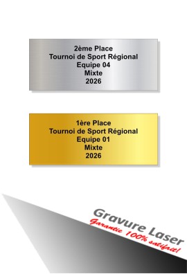 Plaquette Gravée 75mm- x 30mm