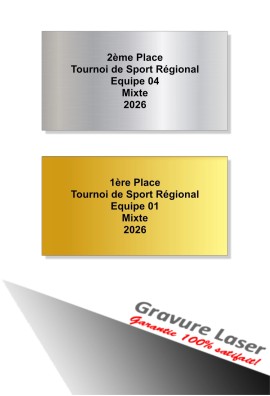 Plaquette Gravée 75mm- x 40mm