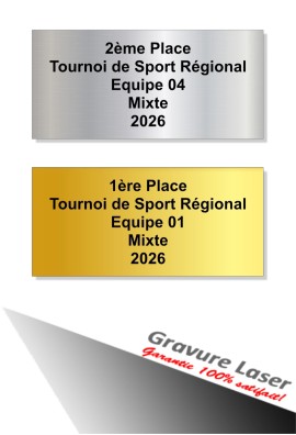 Plaquette Gravée 95mm- x 40mm