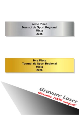 Plaquette Gravée 120mm- x 20mm