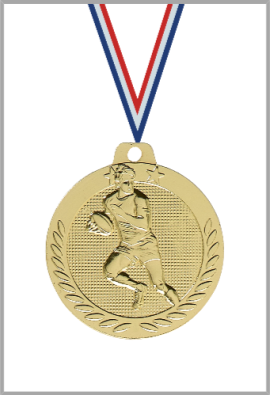Médaille Ø 40 mm Rugby - DX15