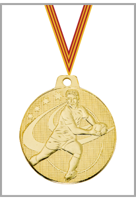 Lot de 50 Médailles Ø 50 mm Rugby – Q-101