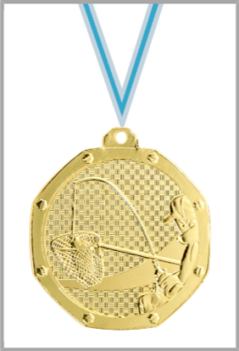 Médaille Ø 50 mm Pêche  - DB15