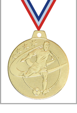 Lot de 25 Médailles Ø 70 mm Football – Q-052