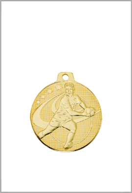 Lot de 100 Médailles Ø 32 mm Rugby – Q-100