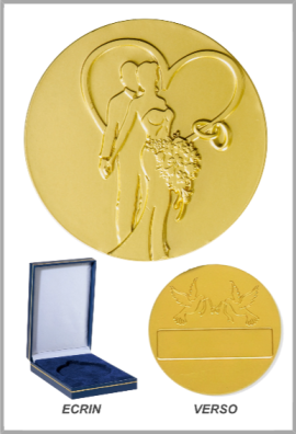 Médaille Mariage Ø 70 mm – A36