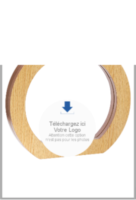 Trophée Acryglass & Bois Personnalisé 150-01-LO