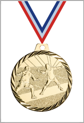 Médaille Ø 50 mm Escrime  - NZ07