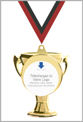 Médaille Logotée 78 mm - Q-083-LO