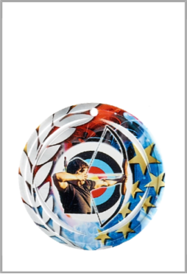 Médaille Ø 70 mm Tir à l'arc  - NA28