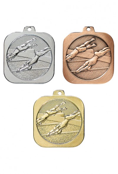 Médaille 35 x 35 mm Natation  DK12