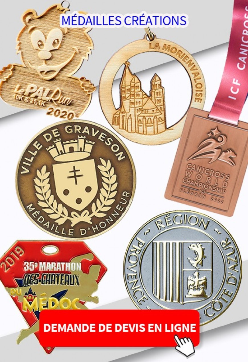 Médailles personnalisées pour groupe et folklore