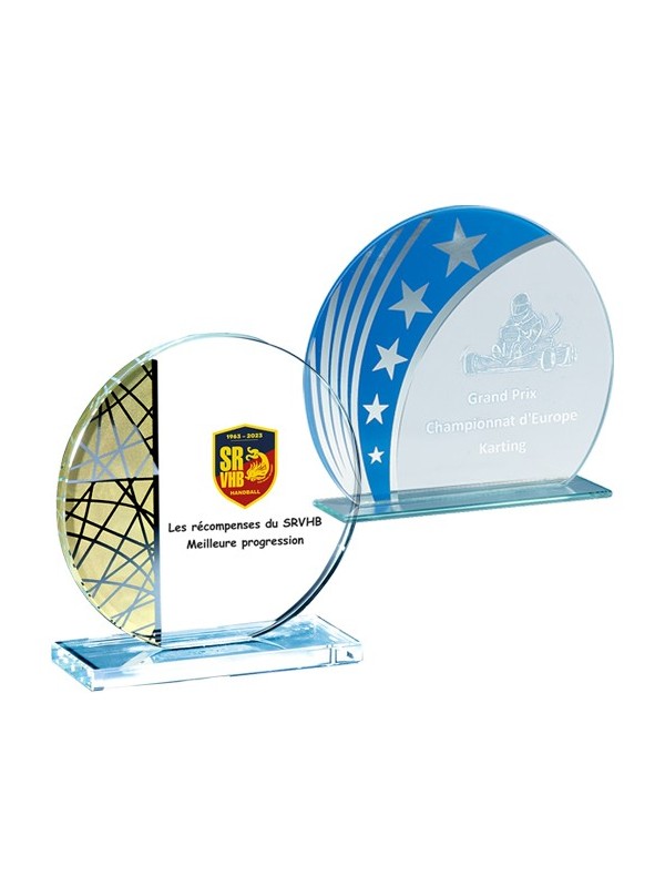 TROPHÉES VERRE PERSONNALISÉS