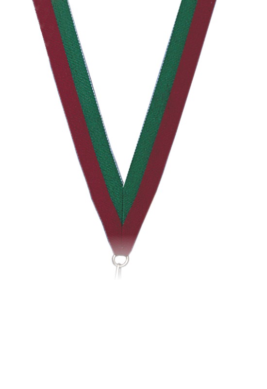 2x ruban médaille rouge / jaune / vert 25 m sur rouleau 10 mm - ruban  médaille